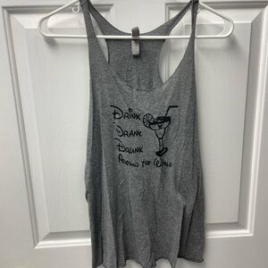 Gray Disney Graphic Tank Top